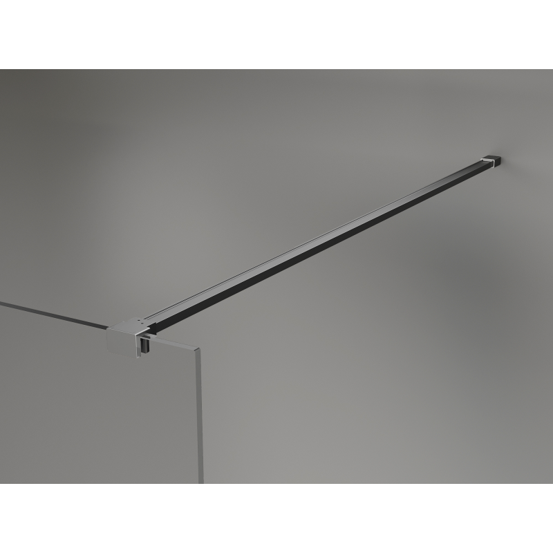 Mexen Kioto+ Duschwand mit Regal Walk-in 130 x 200 cm, Bronze 8 mm, Gun Metal - 800-130-121-95-32