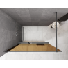 Mexen Kioto+ Duschwand mit Regal Walk-in 130 x 200 cm, Bronze 8 mm, Gun Metal - 800-130-121-95-32