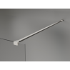 Mexen Kioto+ Duschwand mit Ablage Walk-in 90 x 200 cm, Bronze 8 mm, gebürstetes Nickel - 800-090-121-97-32