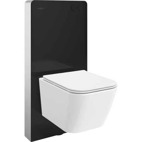 Mexen Madox WC-Aufputz-Set pneumatischer Tex Air G Rahmen mit WC-Schüssel und Soft-Close-Sitz, weiß - 615030154000A-70