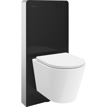 Mexen Rico Unterputz-WC-Set pneumatischer Rahmen Tex Air G mit WC-Schüssel Tornado und langsam schließendem Deckel weiß