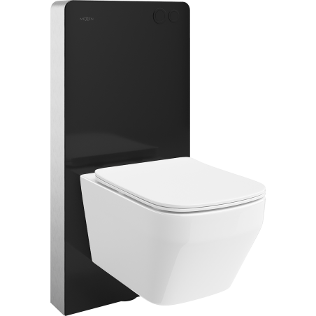 Mexen Riva Aufputz-WC-Set pneumatische Tex Air G Rahmen mit WC-Schüssel Tornado und Soft-Close-Sitz weiß - 615030630200TA-70