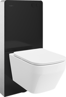 Mexen Riva Aufputz-WC-Set pneumatische Tex Air G Rahmen mit WC-Schüssel Tornado und Soft-Close-Sitz weiß - 615030630200TA-70