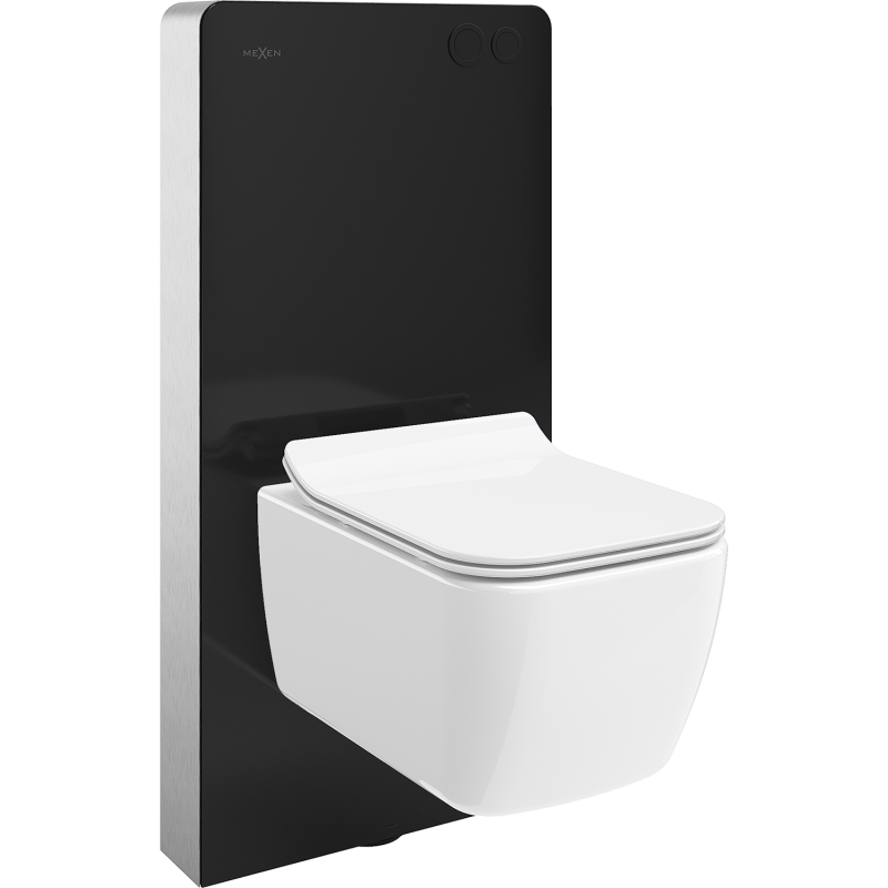 Mexen Stella WC-Aufputzset pneumatischer Rahmen Tex Air G mit WC-Schüssel und Soft-Close-Sitz, weiß - 615030680800A-70