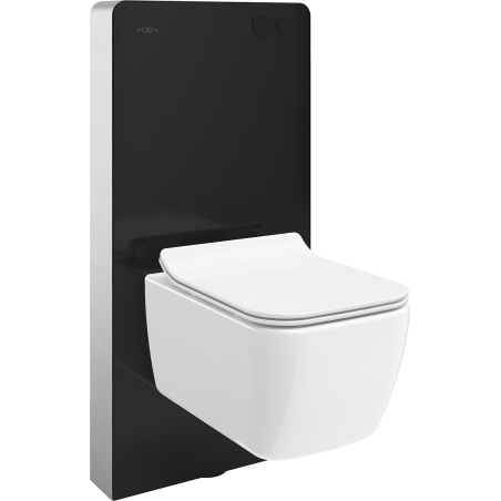 Mexen Stella WC-Aufputzset pneumatischer Rahmen Tex Air G mit WC-Schüssel und Soft-Close-Sitz, weiß - 615030680800A-70