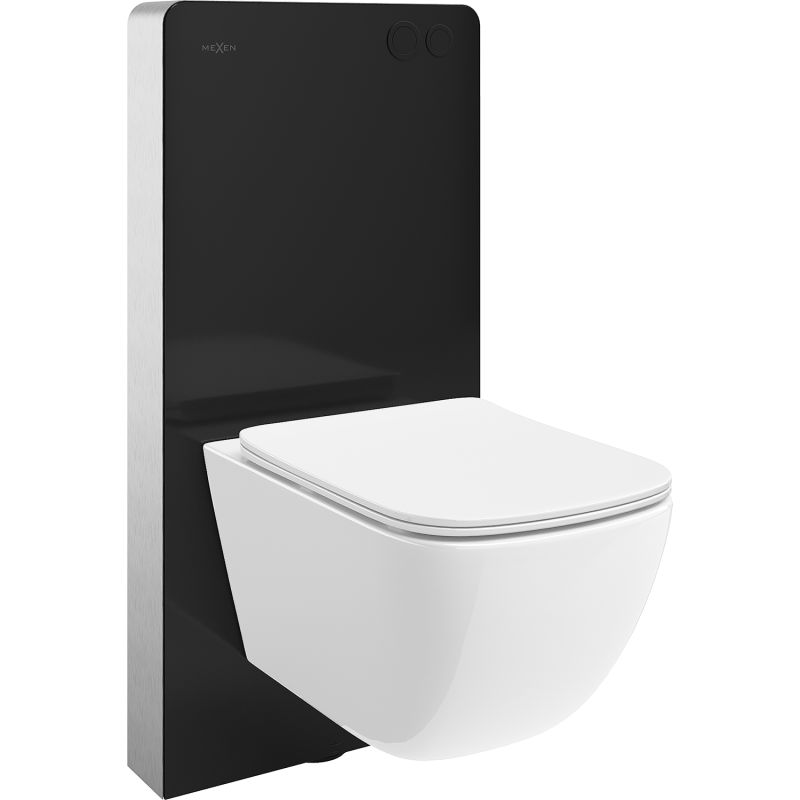 Mexen Timo Unterputz-WC-Set pneumatischer Tex Air G Rahmen mit WC-Tornado-Schüssel und Absenkautomatik, weiß - 615030650200TA