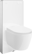 Mexen Carmen Überputz-WC-Set pneumatischer Tex Air G Rahmen mit WC-Schüssel und Soft-Close-Sitz, weiß - 615030880200A-20
