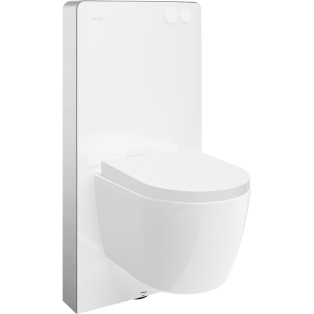 Mexen Carmen WC-Unterputz-Set pneumatischer Rahmen Tex Air G mit WC-Schüssel Tornado und Soft-Close-Sitz, weiß -
