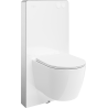 Mexen Carmen Unterputz-WC-Set mit pneumatischer Tex Air G Betätigung, WC-Schüssel und Soft-Close-Sitz, weiß