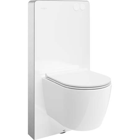 Mexen Carmen Aufputz-WC-Set Tex Air G mit pneumatischem Rahmen, WC-Schüssel Tornado und Softclose-Sitz, weiß - 615030880500TA