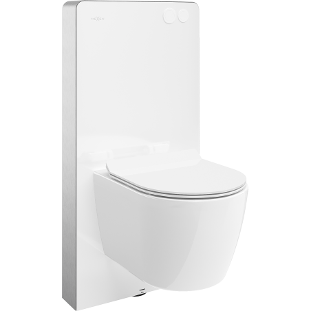 Mexen Carmen Aufputz-WC-Set mit pneumatischem Tex Air G Gestell, WC-Schüssel und Absenkautomatik-Sitz, weiß - 615030884000A-20