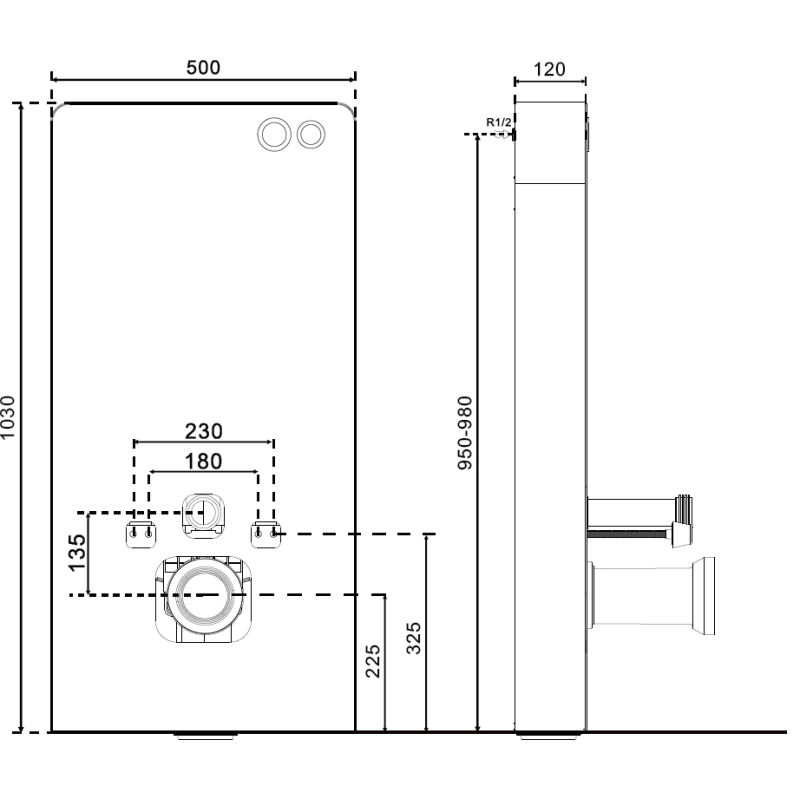 Mexen Lena Oberputz-WC-Set mit pneumatischem Tex Air G Tragrahmen, WC-Schüssel und Softclose-Sitz, weiß - 615030220500A-20