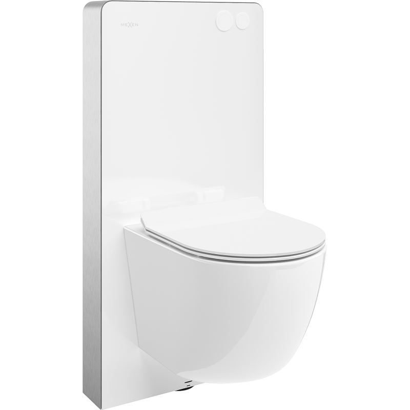 Mexen Lena Oberputz-WC-Set pneumatischer Rahmen Tex Air G mit WC-Schüssel und Soft-Close-Sitz, weiß - 615030224000A-20