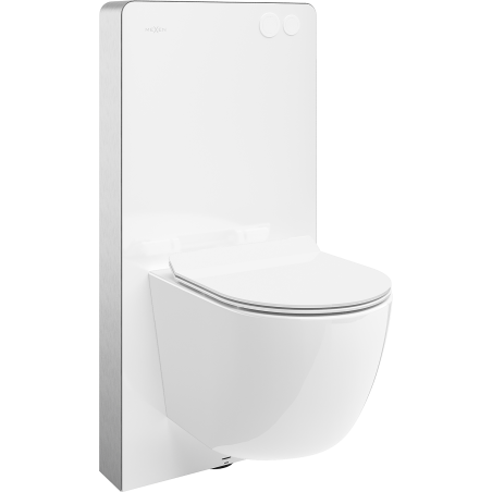 Mexen Lena Oberputz-WC-Set pneumatischer Rahmen Tex Air G mit WC-Schüssel und Soft-Close-Sitz, weiß - 615030224000A-20