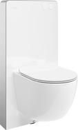 Mexen Lena Aufputz-WC-Set pneumatischer Rahmen Tex Air G mit WC-Schüssel Tornado und weißem Soft-Close-Sitz
