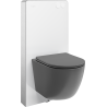 Mexen Lena Unterputz-WC-Set mit pneumatischem Tex Air G Gestell, WC-Schüssel und Absenkautomatik, dunkelgrau matt