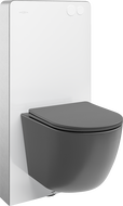 Mexen Lena Unterputz-WC-Set mit pneumatischem Tex Air G Gestell, WC-Schüssel und Absenkautomatik, dunkelgrau matt