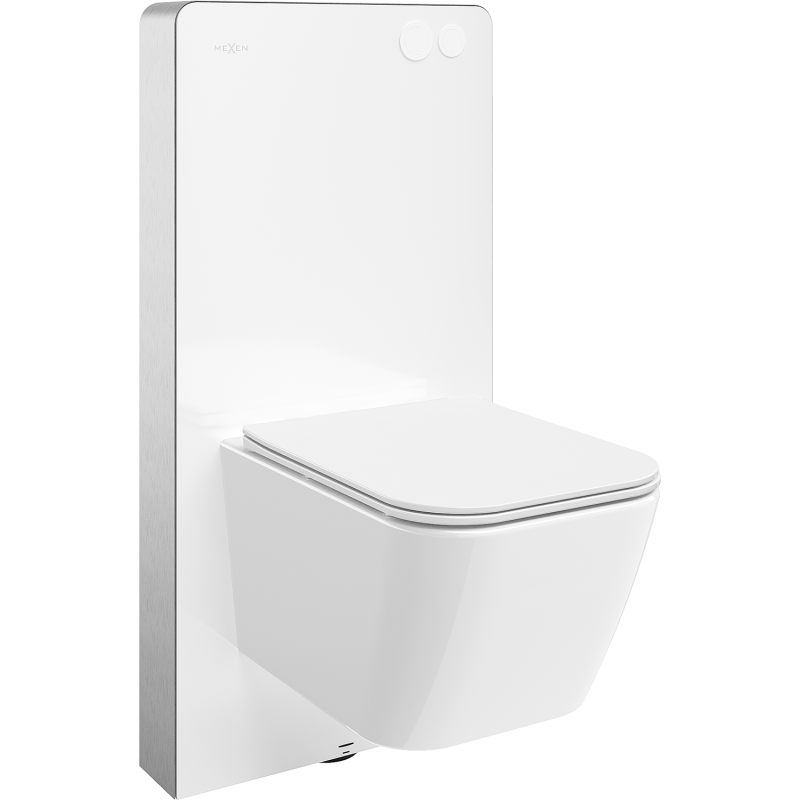 Mexen Madox WC Obertisch-Set mit pneumatischem Rahmen Tex Air G mit WC-Schüssel und Soft-Close-Sitz, weiß - 615030154000A-20