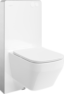 Mexen Riva Aufputz-WC-Set Tex Air G mit pneumatischem Gestell, WC-Schüssel Tornado und Softclose-Sitz, weiß