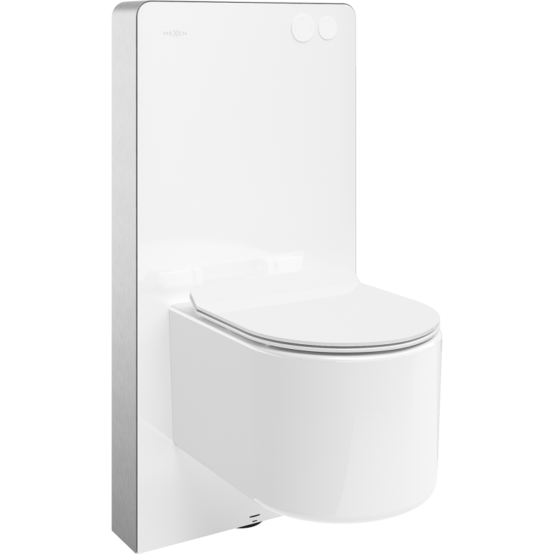 Mexen Sofia Aufputz-WC-Set pneumatischer Rahmen Tex Air G mit WC-Schüssel und Softclose-Sitz, weiß - 615030544000A-20
