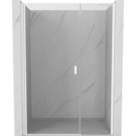 Mexen Mist-B Schwingtür Duschkabine 100 cm, transparent, weiß - 8A2-100-001-20-00