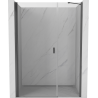 Mexen Mist-B Klappbare Duschttür 105 cm, transparent, gun gray gebürstet - 8A2-105-001-66-00