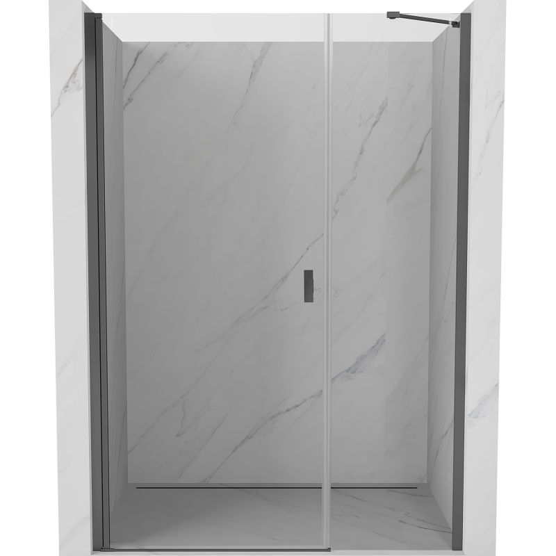 Mexen Mist-B Duschschwingtüren 105 cm, transparent, Gun Metal - 8A2-105-001-95-00