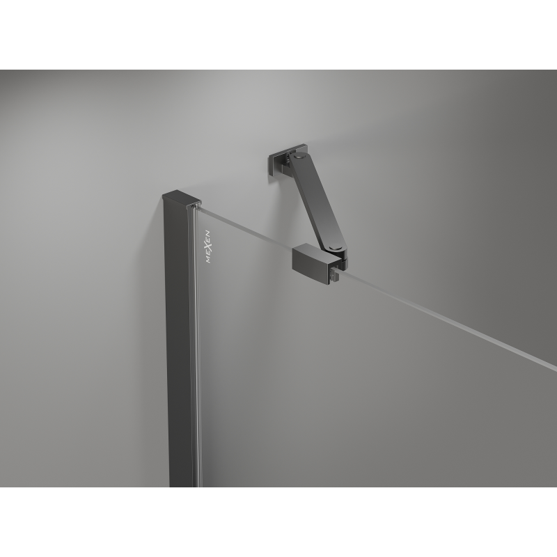 Mexen Mist-B Duschschwingtüren 115 cm, transparent, Gunmetal - 8A2-115-001-95-00