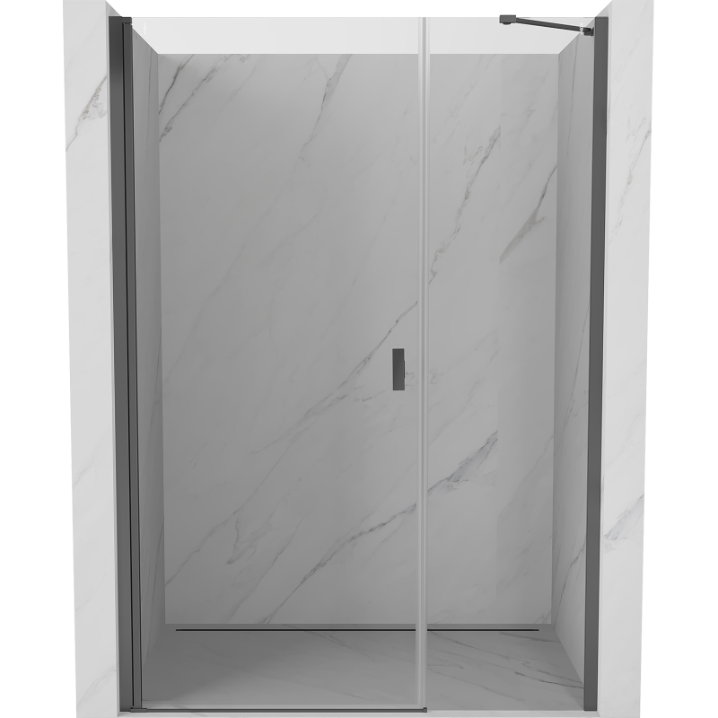 Mexen Mist-B Duschschwingtüren 115 cm, transparent, Gunmetal - 8A2-115-001-95-00