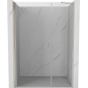 Mexen Mist-B 110 cm schwenkbare Duschabtrennung, transparent, gebürstetes Nickel - 8A2-110-001-97-00
