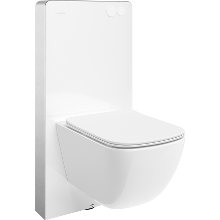 Mexen Timo Aufputz-WC-Set pneumatisches Gestell Tex Air G mit WC-Schüssel Tornado und Softclose-Sitz, weiß - 615030650200TA