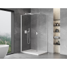 Mexen Mist-B Duschtür 100 x 75 cm, transparent, weiß - 8A2T-100-075-20-00