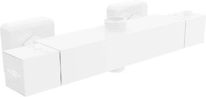 Mexen Cube thermostatische Duscharmatur, weiß - 77250-20