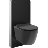 Mexen Carmen Unterputz-WC-Set mit pneumatischen Rahmen Tex Air G mit WC-Schüssel und Softclose-Sitz, schwarzmatt