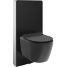 Mexen Carmen WC-Unterputz-Set Tex Air G mit pneumatischem Rahmen, WC-Schüssel Tornado und Soft-Close-Sitz, schwarz matt