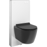 Mexen Carmen Unterputz-WC-Set pneumatische Tex Air G mit WC-Keramik Tornado und Softclose-Sitz, schwarz matt - 615030880185TA-20