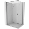 Mexen Mist-B schwenkbare Duschkabine 90 x 75 cm, transparent, gebürstetes Gun Gray - 8A2T-090-075-66-00