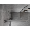 Mexen Mist-B Duschkabine zum Schwenken 90 x 100 cm, transparent, gebürstetes Gun Grey - 8A2T-090-100-66-00