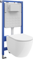 Mexen Lena Unterputz-WC-Set Tex Slim mit WC-Schüssel 2.0 Tornado und Soft-Close-Sitz, weiß - 61003022L4000T