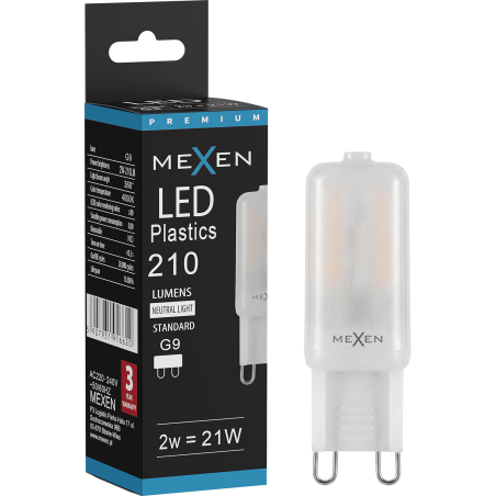 Mexen Aura LED-Glühbirne G9, 2W, Neutral - 4000K, 210 lm - L120-G9-0240-01