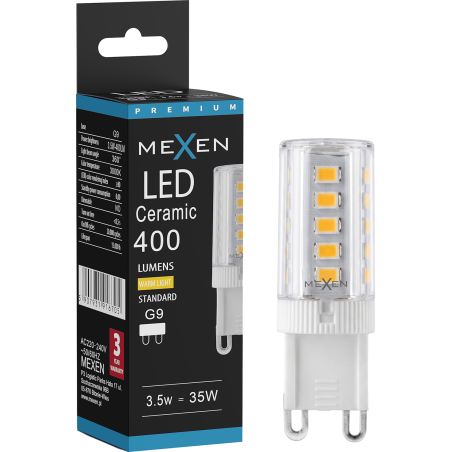 Mexen Aura LED-Glühbirne G9, 3,5W, Warm - 3000K, 400 lm - L121-G9-0330-01