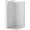 Mexen Kioto-Q Duschwand Walk-in 90 x 200 cm, transparent 8 mm, chrom - 800-090-101-01-00-Q
