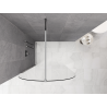 Mexen Kioto-Q Duschwand Walk-in 100 x 200 cm, transparent 8 mm, Chrom - 800-100-101-01-00-Q