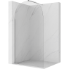 Mexen Kioto-Q Duschwand Walk-in 120 x 200 cm, transparent 8 mm, Chrom - 800-120-101-01-00-Q