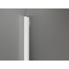 Mexen Kioto-Q Duschwand Walk-in 80 x 200 cm, transparent 8 mm, weiß - 800-080-101-20-00-Q