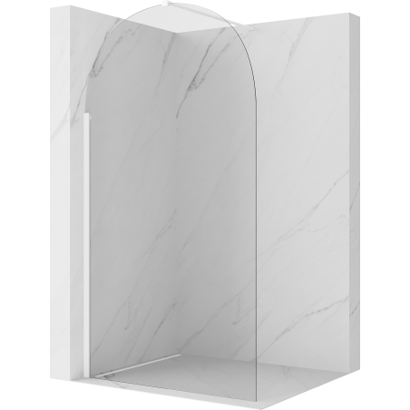 Mexen Kioto-Q Duschteiler Walk-in 120 x 200 cm, transparent 8 mm, weiß - 800-120-101-20-00-Q