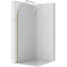 Mexen Kioto-Q Duschwand Walk-in 80 x 200 cm, transparent 8 mm, gold - 800-080-101-50-00-Q