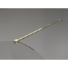 Mexen Kioto-Q Duschwand Walk-in 100 x 200 cm, transparent 8 mm, gold - 800-100-101-50-00-Q