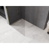 Mexen Kioto-Q Duschwand Walk-in 100 x 200 cm, transparent 8 mm, gold - 800-100-101-50-00-Q