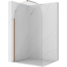 Mexen Kioto-Q Duschwand Walk-in 100 x 200 cm, transparent 8 mm, roségold - 800-100-101-60-00-Q